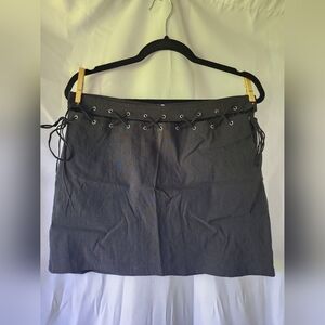 Callie-Size Large- Women's Black Mini Skirt- Goth